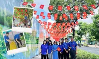 Đoàn viên thanh niên tích cực tham gia hoạt động mừng 50 năm Giải phóng miền Nam