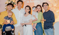 Nam Thư, Minh Dự &quot;đọ&quot; độ dễ thương bên thiên thần nhỏ nhà Quang Tuấn - Linh Phi