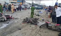 Hiện trường vụ tai nạn.