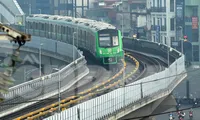 9 đoàn tàu đường sắt Cát Linh - Hà Đông đồng loạt chạy thử