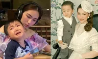 Con trai Hòa Minzy và những khoảnh khắc vừa hiểu chuyện vừa &quot;bám&quot; mẹ cực đáng yêu