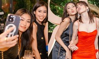 Á hậu Thảo Nhi Lê thân thiết với rich kid Tiên Nguyễn tại sự kiện, biểu cảm cực dễ thương