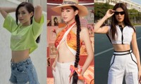 Hoa hậu Đỗ Thị Hà cùng dàn hoa hậu, mỹ nhân showbiz rủ nhau khoe cơ bụng săn chắc