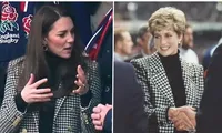 Đâu chỉ Hoàng tử George giống Công nương Diana, Công nương Kate cũng cố ý mặc như mẹ chồng