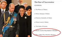 Hoàng gia Anh phản hồi về lý do con của Harry - Meghan chưa có tước hiệu Hoàng tử, Công chúa