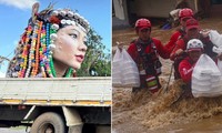 Bức tượng lớn ở Thái Lan bị cho là nguyên nhân gây ngập lụt, phải chuyển đi nơi khác