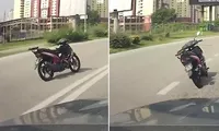 Hoảng hốt khi thấy xe máy không người lái tự phóng trên đường ở Malaysia