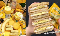 Tín đồ Chocopie sẽ thích mê điều này: Bánh nhân kem chuối tươi cực lạ miệng!