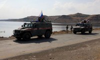 Quân đội Nga bắt đầu tuần tra ở phía bắc Syria. Ảnh: Sputnik