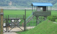 Một trạm gác ở khu phi quân sự