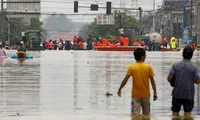 Trước đó, lũ lụt đã khiến hàng nghìn người ở Tân Hương, tỉnh Hà Nam bị mắc kẹt. Ảnh: Simon Song 