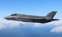 Tiêm kích F-35A Nhật Bản trong một chuyến bay năm 2018. Ảnh: JASDF.