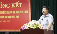 Thứ trưởng, Phó Chủ nhiệm UBDT Y Thông phát biểu tại Hội nghị