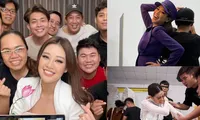 Những hình ảnh hậu trường chưa từng công bố của Hoa hậu Khánh Vân gây &quot;bão mạng&quot;