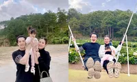 &quot;Đi trốn&quot; cuối năm với Đông Nhi - Ông Cao Thắng, Winnie chiếm spotlight vì quá dễ thương