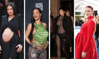 Thời trang &quot;bầu bí&quot; của sao Hollywood: Rihanna tranh thủ khoe con mọi lúc mọi nơi