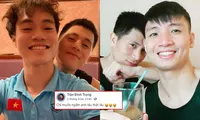 Đình Trọng xứng danh cầu thủ &quot;đào hoa&quot; nhất đội tuyển Việt Nam, fan ăn &quot;cẩu lương&quot; no bụng