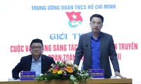 Bí thư T.Ư Đoàn Nguyễn Tường Lâm giới thiệu về cuộc vận động sáng tác ca khúc tuyên truyền Đại hội Đoàn toàn quốc lần thứ XII. 
