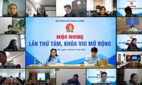 Hội nghị diễn ra dưới hình thức trực tiếp kết hợp trực tuyến. Ảnh: Bảo Anh