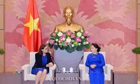 Chủ tịch Quốc hội Nguyễn Thị Kim Ngân tiếp bà Cecilia Malmstrom, Cao ủy phụ trách Thương mại của Liên minh Châu Âu (EU). Ảnh QH