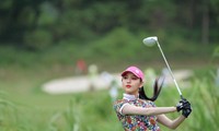 Người đẹp Lê Thanh Tú tham gia thi đấu tại Tiền Phong Golf Championship 2021