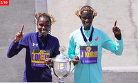 VĐV Kenya thống trị đường đua Boston Marathon 2025