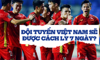 Đội tuyển Việt Nam phải cách ly y tế bao lâu?
