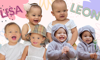 Cặp song sinh nhà Hà Hồ đã biết đếm số, &quot;lầy lội&quot; nhưng cũng vô cùng lễ phép, thông minh