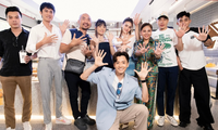 Ninh Dương Lan Ngọc, Lê Dương Bảo Lâm chúc mừng Ngô Kiến Huy khai trương quán cà phê mới