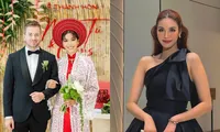 Đám cưới Minh Tú: Bó hoa cưới &quot;đặc biệt&quot;, sự xuất hiện của Lan Khuê gây xúc động