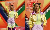 Hoa hậu H’Hen Niê được khen &quot;đáng yêu như Natra thái tử” với tóc hai búi, diện đồ nổi bật