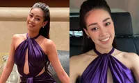Hoa hậu Khánh Vân lại diện một thiết kế hiểm hóc, tiết lộ màu sắc trang phục cô yêu thích