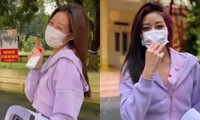 Hoa hậu Khánh Vân đã về đến Hà Nội, mặc đồ ngủ vui vẻ &quot;check-in&quot; trong khu cách ly