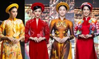 Hoa hậu Lương Thùy Linh cùng dàn người đẹp &quot;hồi sinh&quot; dòng tranh Tết với BST áo dài