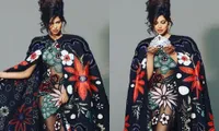 Mặc bộ váy đính hoa tuyệt đẹp, Hoa hậu hoàn vũ Harnaaz Sandhu đẹp tựa nữ thần mùa Xuân
