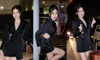 Á hậu Phương Anh khoe chân dài ngút ngàn, lên đường sang Pháp tham dự Paris Fashion Week