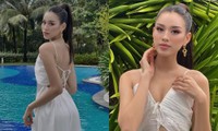 Hoa hậu Đỗ Thị Hà lạ lẫm với tóc đuôi ngựa, diện đồ cut-out khoe khéo lưng ong