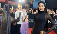 Hoa hậu H&apos;Hen Niê trò chuyện cùng &quot;Thor&quot; Chris Hemsworth ở Philippines