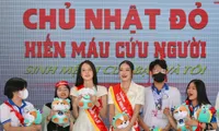 Hoa hậu Thanh Thủy, Á hậu Khánh Linh đồng hành cùng sự kiện Chủ Nhật Đỏ lần thứ XVI