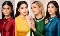 Top 4 Hoa hậu Trái Đất 2023 khoe vẻ dịu dàng trong loạt áo dài màu sắc nổi bật