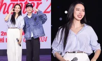 Rapper Double2T bất ngờ xuất hiện tại buổi họp fan của Hoa hậu Thùy Tiên