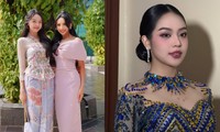 Hoa hậu Thanh Thủy diện trang phục truyền thống Indonesia khi tham dự sự kiện