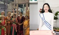 Hoa hậu Ý Nhi được BTC Miss World tiễn ra sân bay, diện áo dài khi về tới Việt Nam