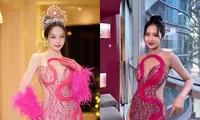 Hoa hậu Thanh Thủy, Hà Trúc Linh khoe nhan sắc yêu kiều trong cùng một thiết kế