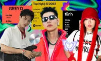 Nghệ sĩ Gen Z &quot;on top&quot;: tlinh, GREY D hơn trăm triệu lượt nghe, MCK chỉ đứng sau Jung Kook
