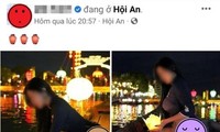 Nữ du khách ngoại quốc ăn mặc phản cảm, để lộ vòng 3 rồi chụp ảnh check-in ở Hội An