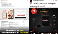 Quảng cáo lừa đảo mua tai nghe, nước hoa giảm giá 70% xuất hiện tràn lan trên Facebook