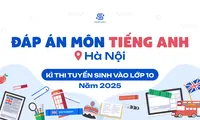 Đáp án tham khảo 24 mã đề môn Tiếng Anh kỳ thi vào lớp 10 công lập tại Hà Nội