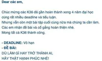 Bài tập về nhà dành cho sinh viên với deadline vô thời hạn, đọc nội dung ai cũng bất ngờ