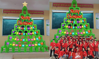 Cây thông có “1-0-2” ngay tại lớp học: Sức sáng tạo của học trò nhà mình là “dương vô cực“